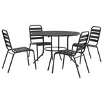Conjunto-de-jardin-Polea-4-sillas---mesa-negro-fondo-blanco