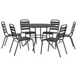 Conjunto-de-jardin-Sartie-6-sillas---mesa-negro-fondo-blanco