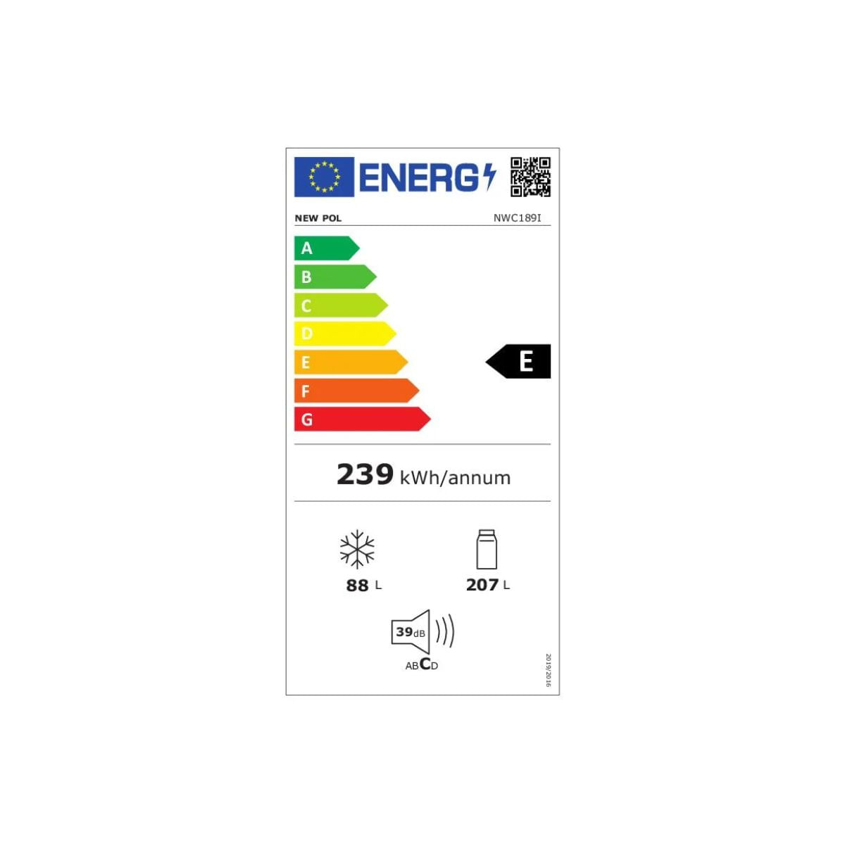 Frigorifico-combi-New-Pol-NWC189l-No-Frost-295L-E-inox-186-cm-eficiencia