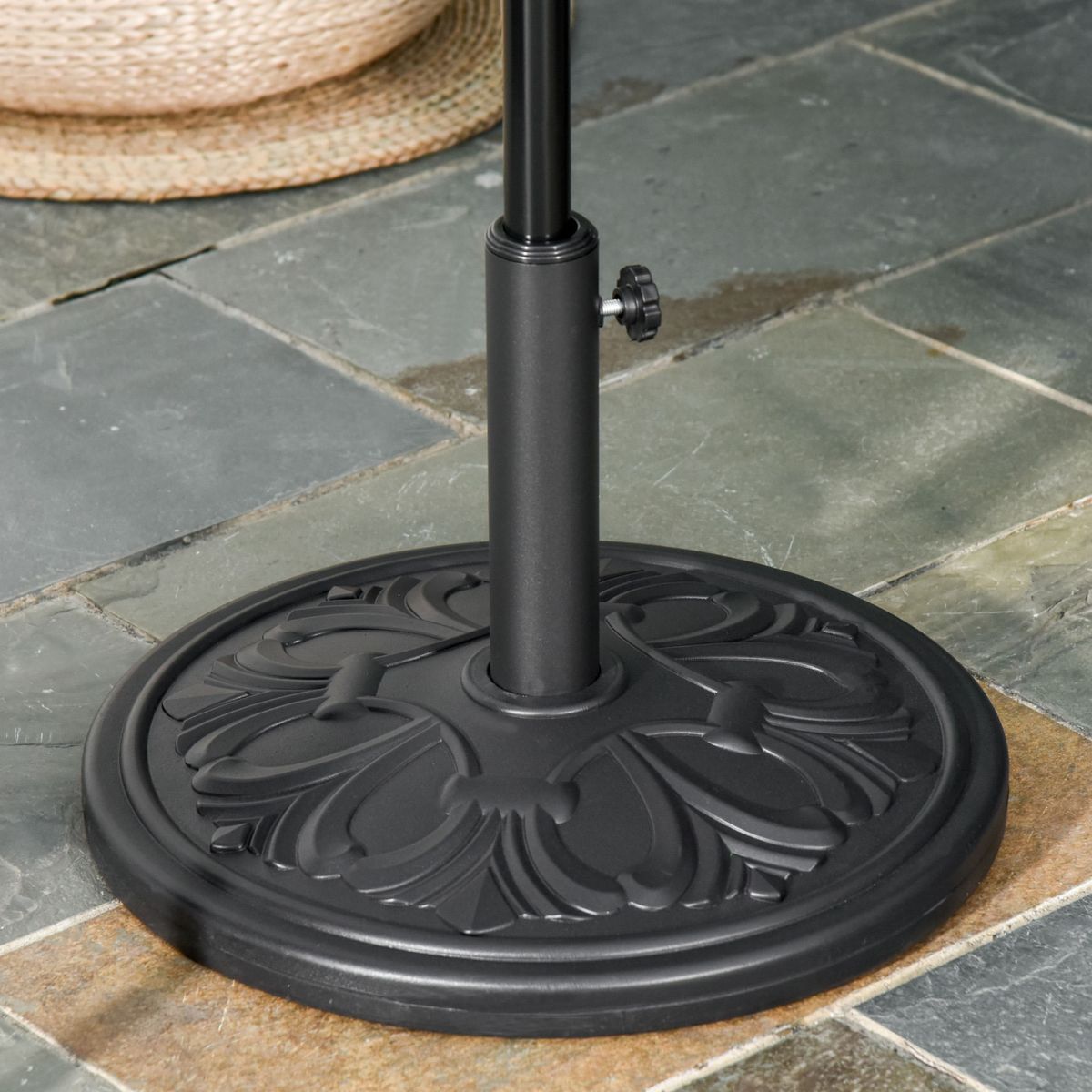 Base-para-sombrilla-Nina-Outsunny-35-38-48-mm-negro-Ø48-cm-