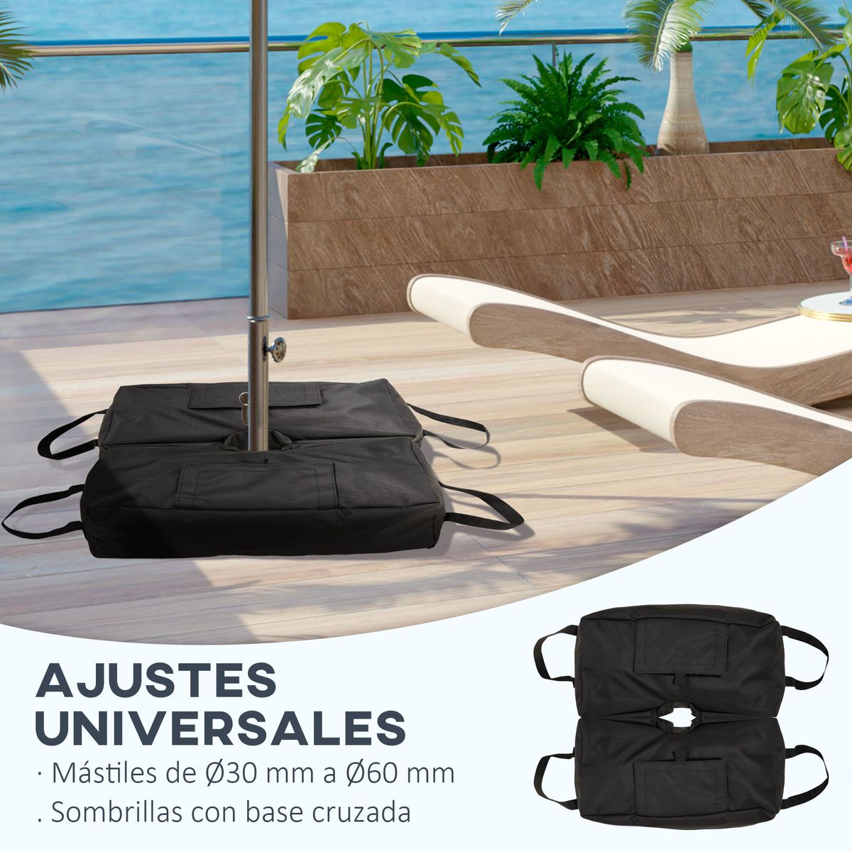 Pack-de-2-bases-de-sombrilla-Caribe-Outsunny-rellenables-de-arena-30-60-mm-negro-18x50x50-cm-