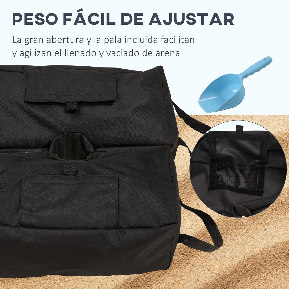Pack-de-2-bases-de-sombrilla-Caribe-Outsunny-rellenables-de-arena-30-60-mm-negro-18x50x50-cm-