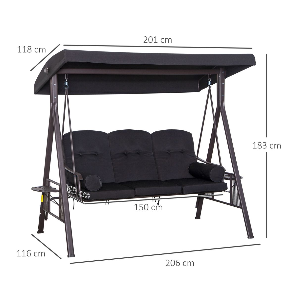 Balancin-de-jardin-Lys-Outsunny-3-plazas-negro-183x206x116-cm-