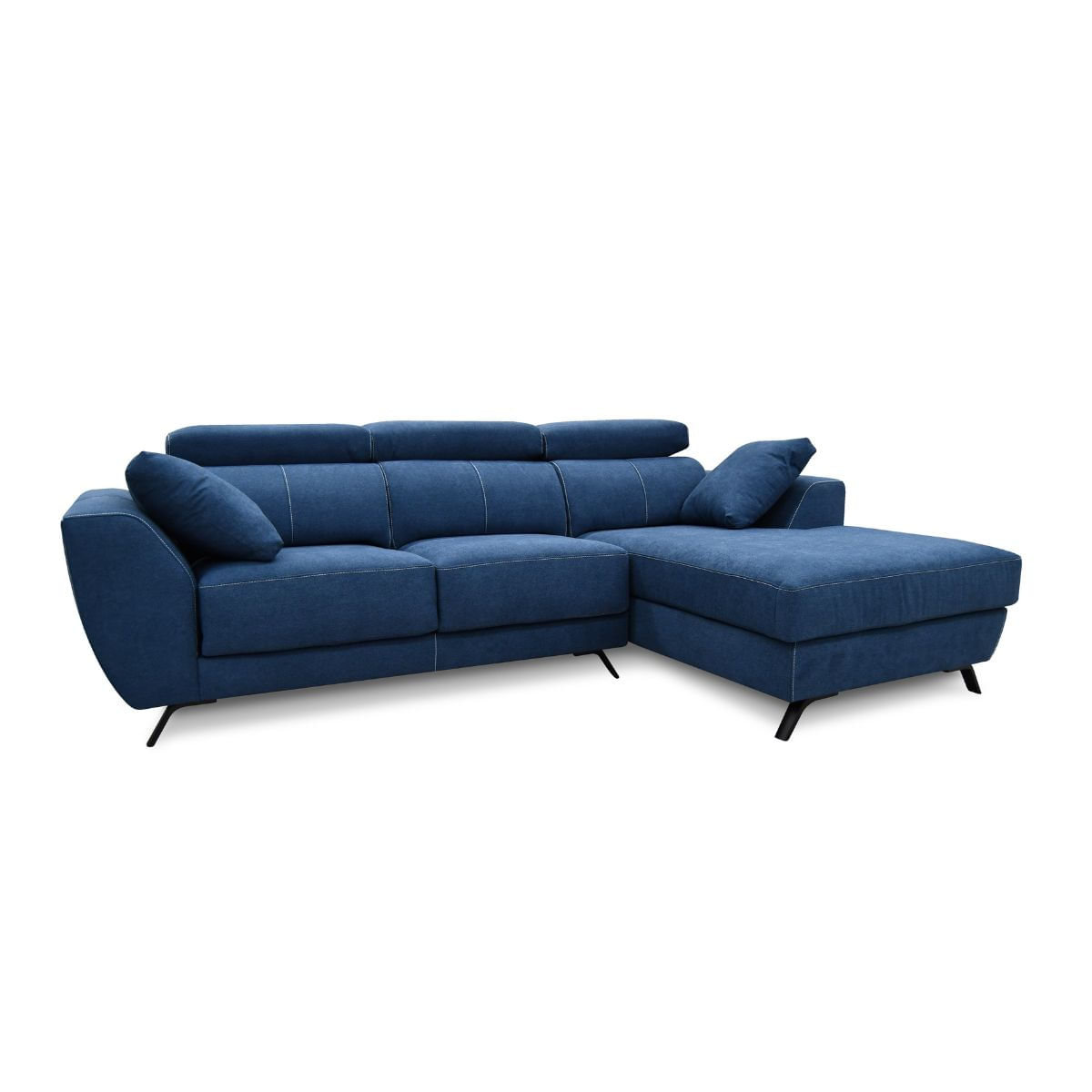 Sofa-chaiselongue-Cerdeña-3-plazas-deslizante---reclinable---almohadas-azul-oscuro-100x270x170-cm-