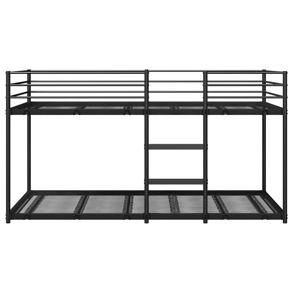 Litera-Red-estructura-de-acero-negro-colchones-75x190-cm-frontal