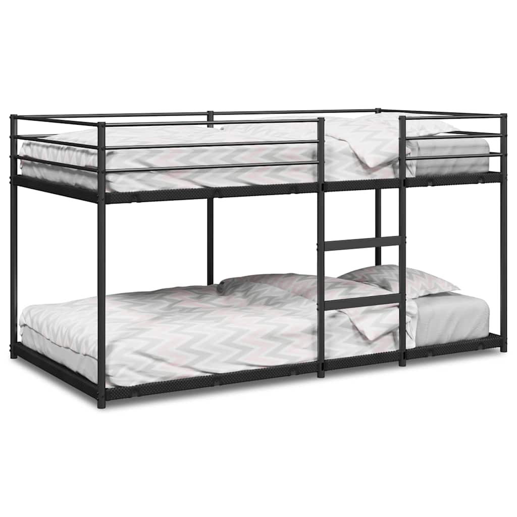 Litera-Red-estructura-de-acero-negro-colchones-75x190-cm-fodno-blanco
