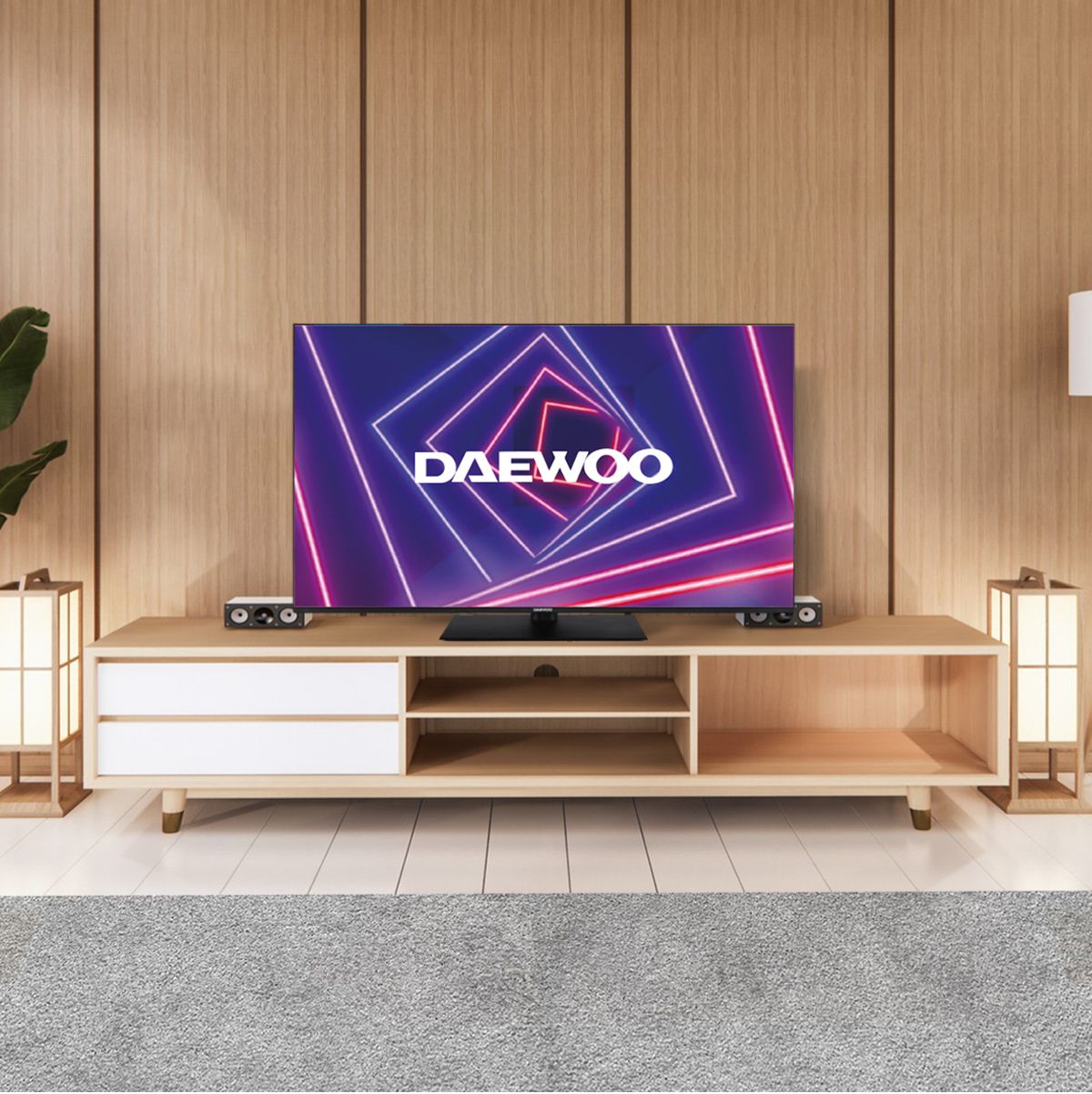 Televisor-Smart-TV-Daewoo-50DM65QV-50’’-4K-UHD-QLED-VIDAA-E-negro