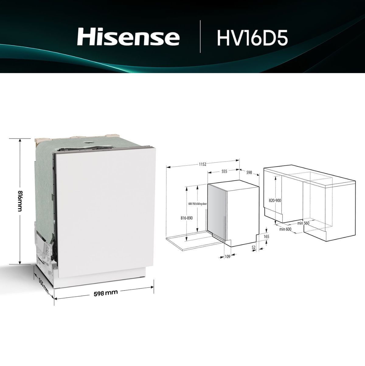 Lavavajillas-encastrable-Hisense-HV16D5-16-servicios-6-programas-D-blanco-598-cm-medidas