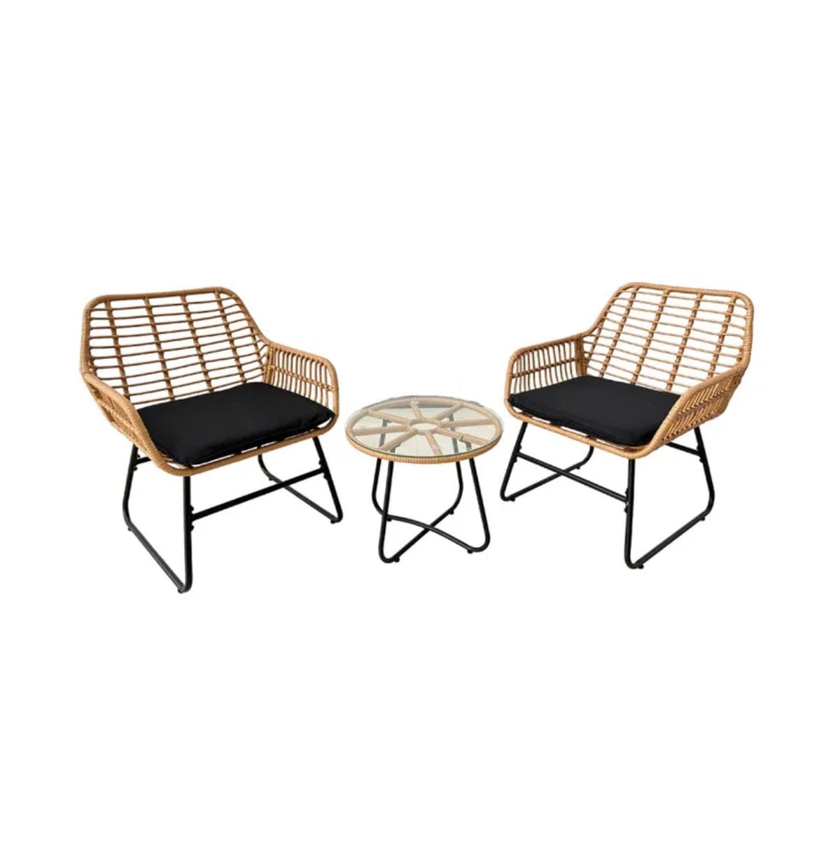 Conjunto-de-jardin-Moria-2-sillones---mesa-natural-negro-fondo-blanco
