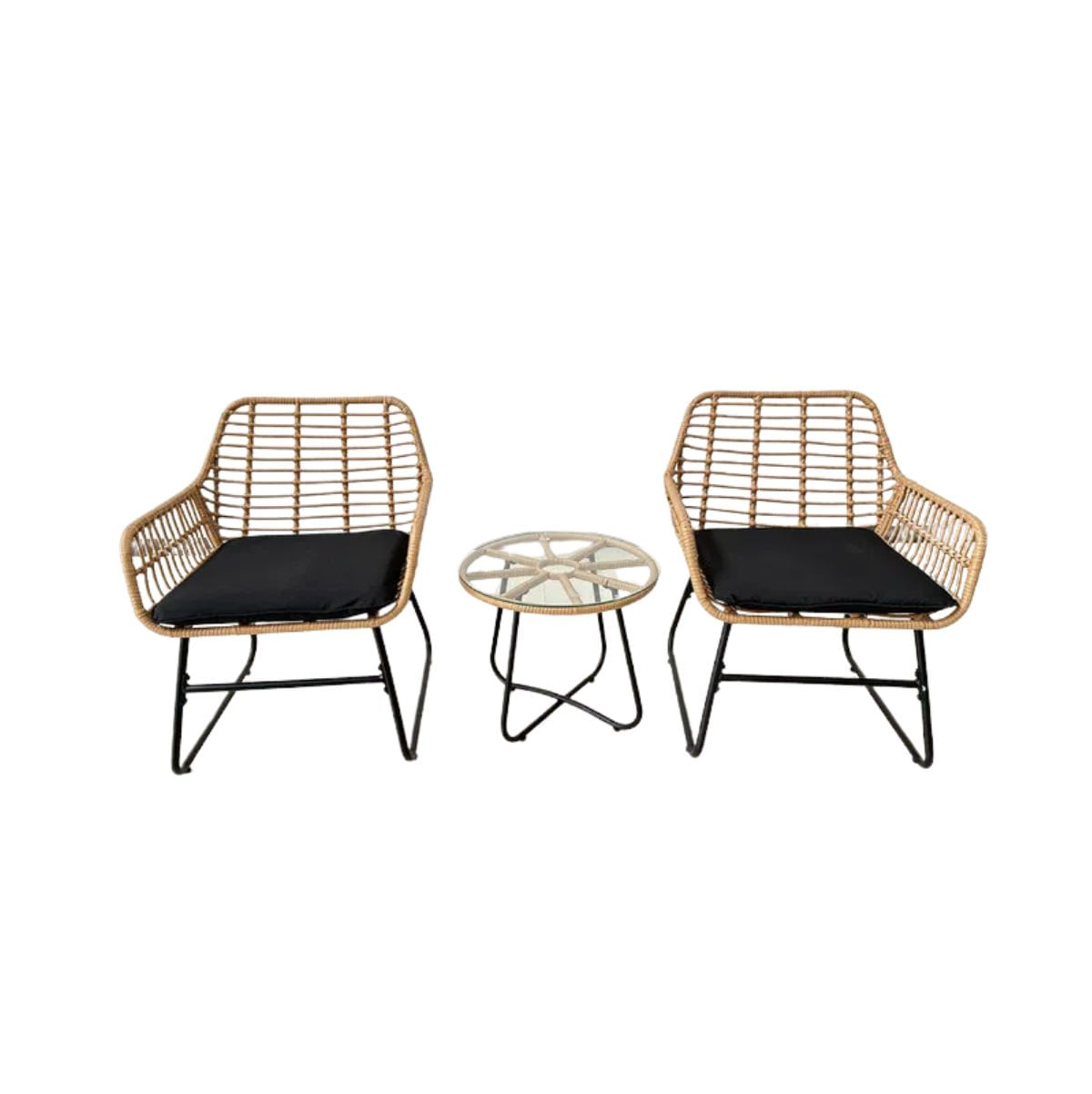 Conjunto-de-jardin-Moria-2-sillones---mesa-natural-negro-frontal