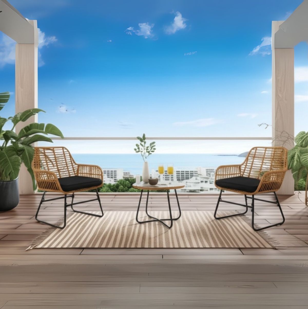 Conjunto-de-jardin-Moria-2-sillones---mesa-natural-negro--ambientada