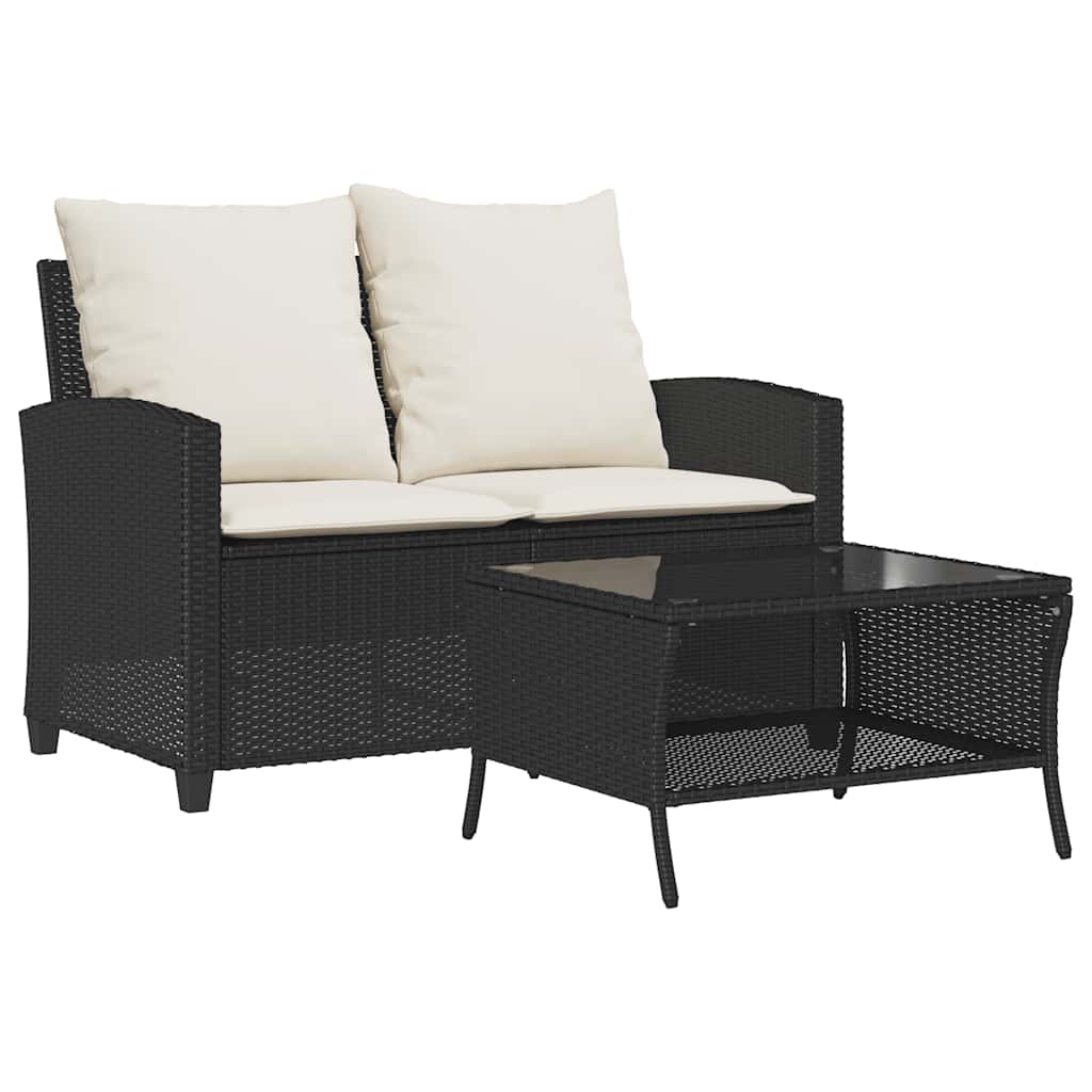 Conjunto-de-jardin-Abril-sofa-doble---mesa-negro-fondo-blanco