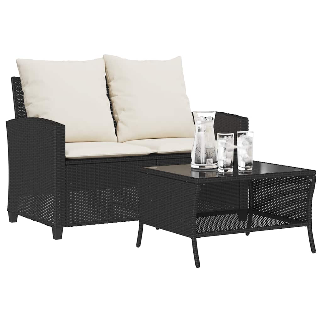Conjunto-de-jardin-Abril-sofa-doble---mesa-negro-fondo-blanco