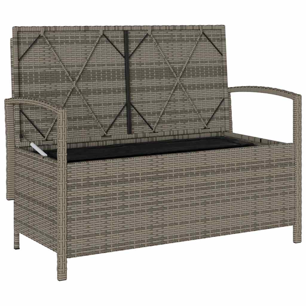 Banco-de-jardin-Calar-2-plazas-con-almacenaje-gris-87x111x56-cm