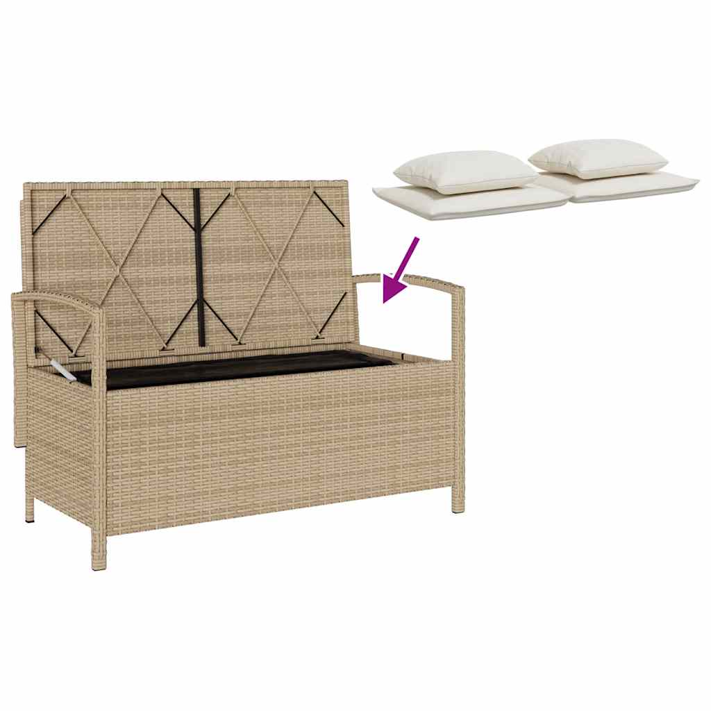 Banco-de-jardin-Calar-2-plazas-con-almacenaje-beige-87x111x56-cm