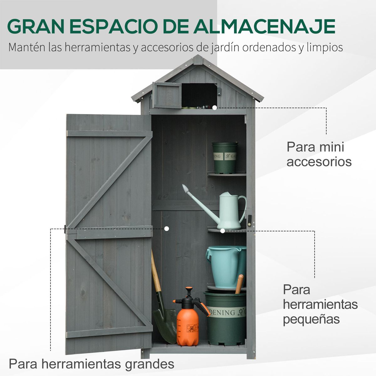 Cobertizo-de-almacenaje-Outsunny-3-estantes---2-puertas-gris-153x67x45-cm-4