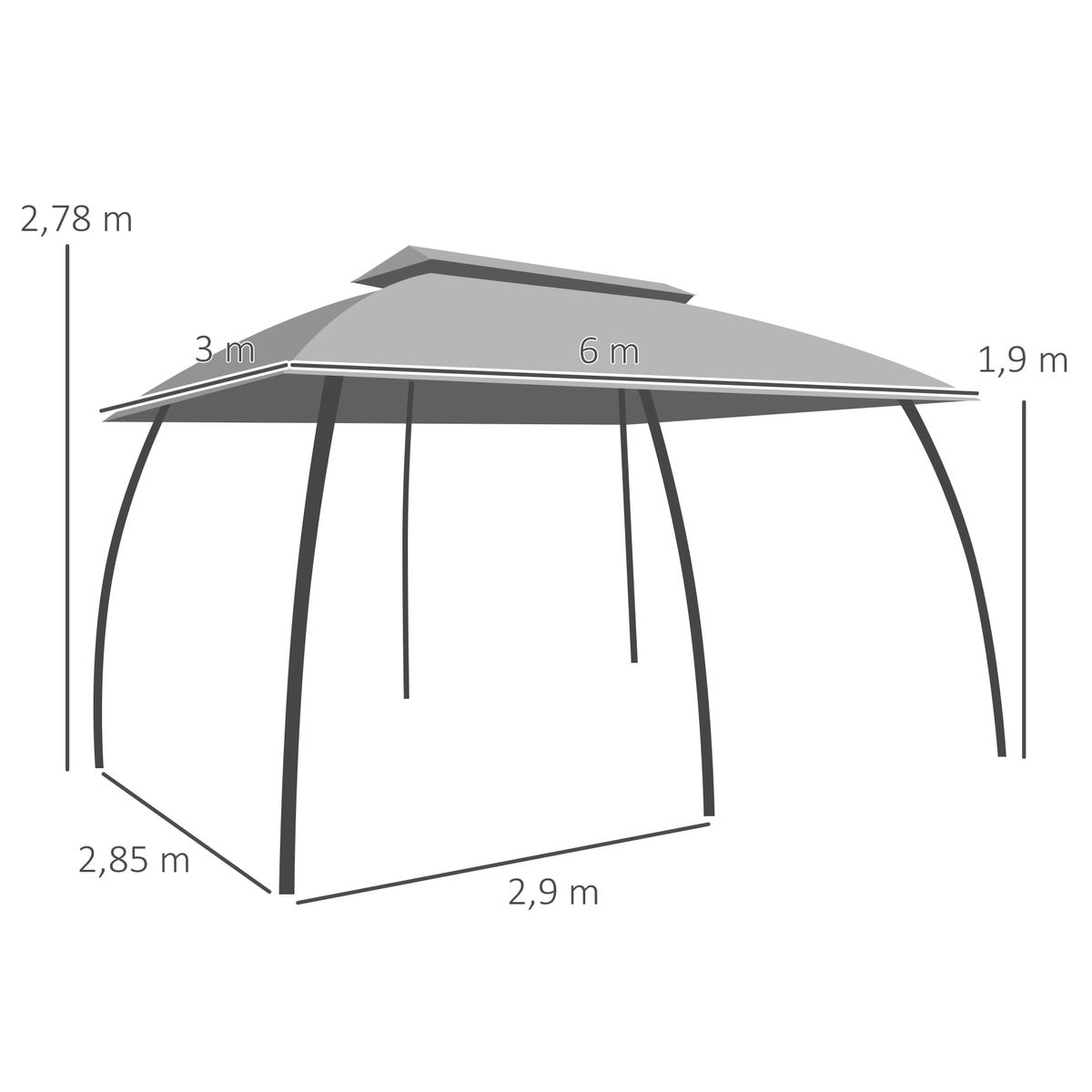 Cenador-Paul-de-Outsunny-con-doble-techo-mosquiteras-y-estructura-de-metal-resistente.-Amplio-elegante-y-estable-ideal-para-fiestas-y-reuniones-al-aire-libre.