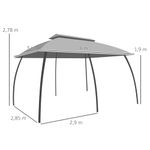 Cenador-Paul-de-Outsunny-con-doble-techo-mosquiteras-y-estructura-de-metal-resistente.-Amplio-elegante-y-estable-ideal-para-fiestas-y-reuniones-al-aire-libre.