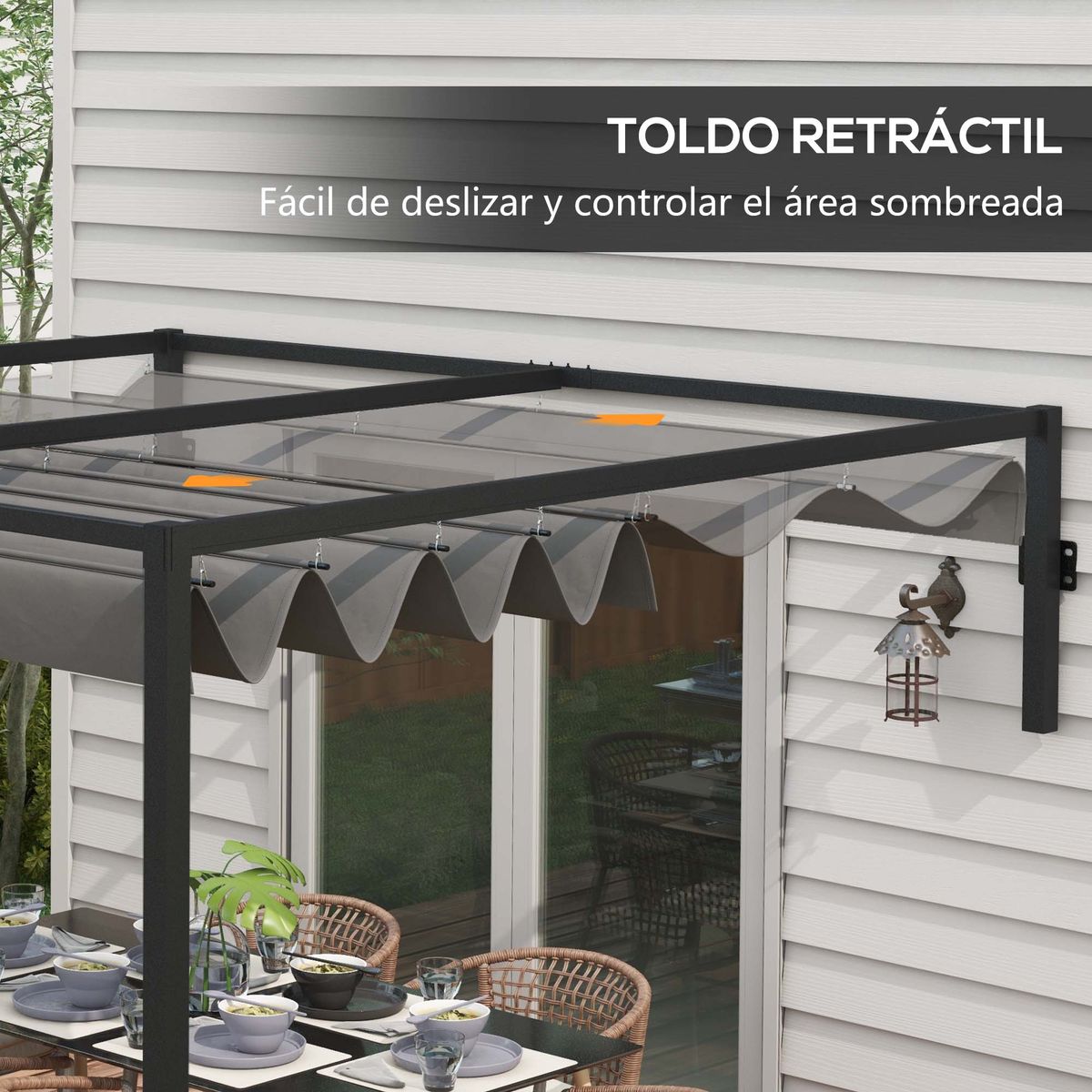 Pergola-de-jardin-Mailo-Outsunny-toldo-retractil-negro-gris-220x195x211cm