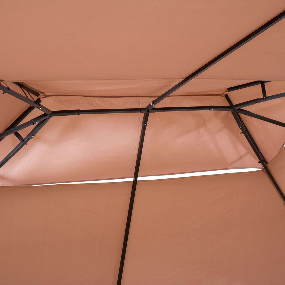 Cenador-Lala-Outsunny-doble-techo---cortinas-con-cremallera-marron-negro-280x400x300-cm-