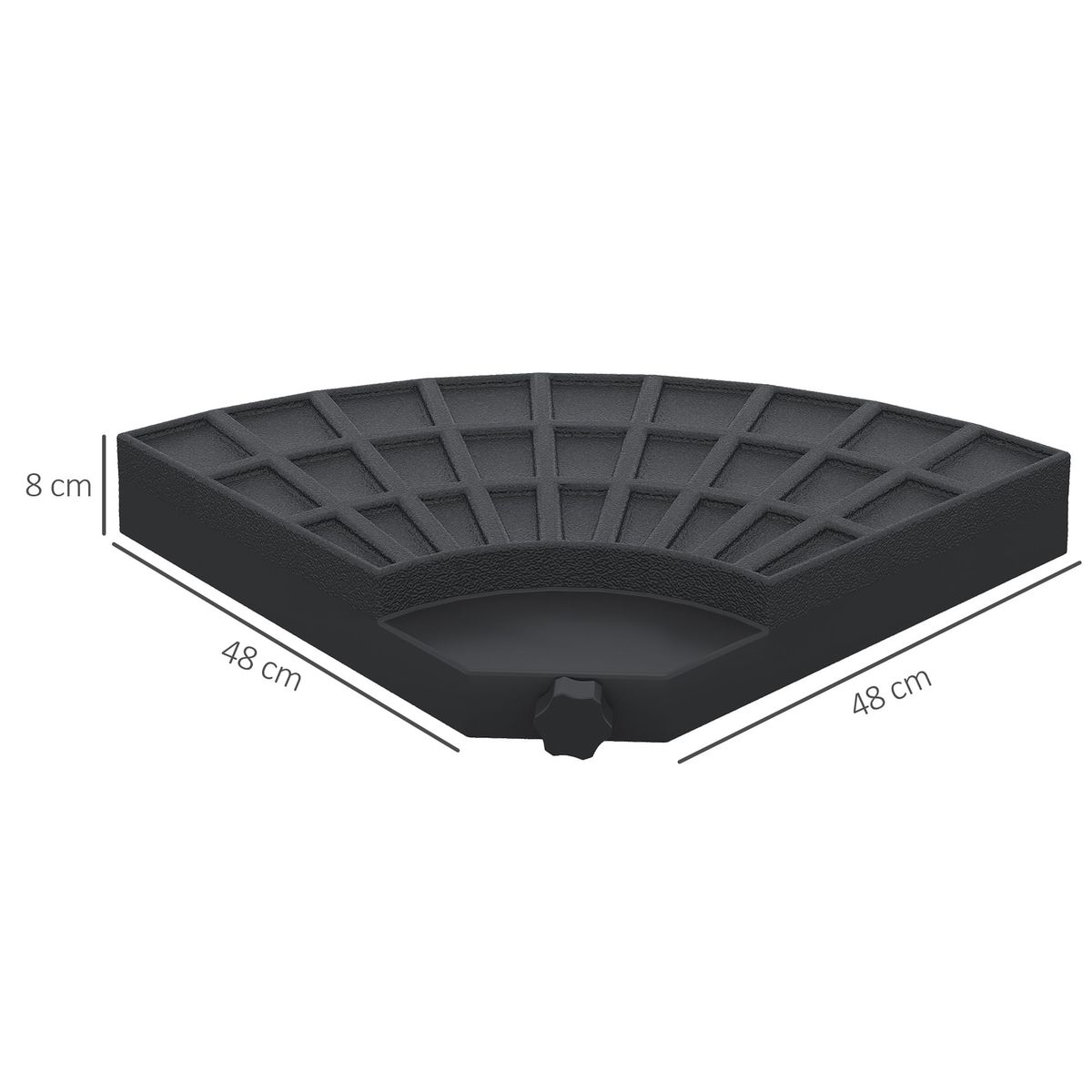 Peso-para-base-de-sombrilla-Mika-Outsunny-4-piezas-rellenables-negro-