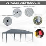 Carpa-Toluca-Outsunny-plegable-altura-regulable-270x585x295-cm