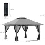 Carpa-Passet-Outsunny-plegable-4-mosquiteras-gris-263-283x392-cm