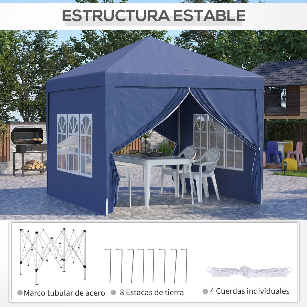 Carpa-Modena-Outsunny-plegable-paredes---ventanas-desmontables-azul-196-258x295x295-cm-