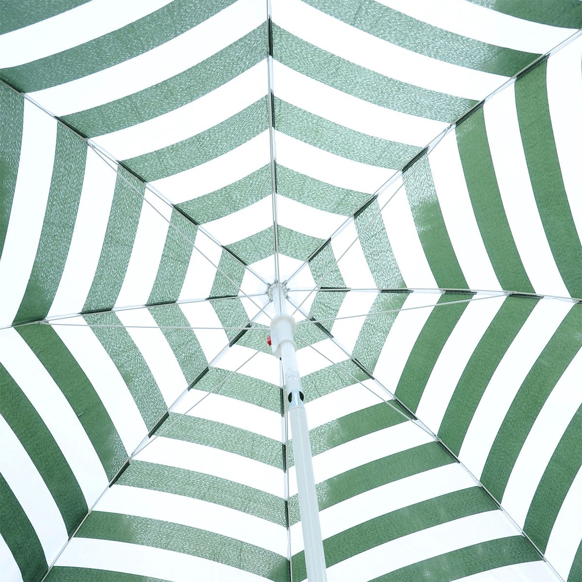 Sombrilla-de-playa-Bristol-Outsunny-inclinable-verde-blanco-Ø180x200-cm-