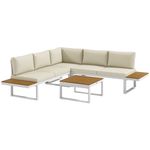 Conjunto-de-jardin-Manila-Outsunny-sofa-reclinable---mesa-crema