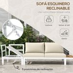 Conjunto-de-jardin-Manila-Outsunny-sofa-reclinable---mesa-crema