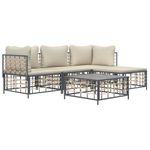 Conjunto-de-jardin-Kenia-sofa-modular---mesa-reposapies-gris