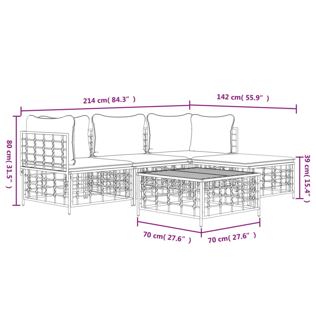 Conjunto-de-jardin-Kenia-sofa-modular---mesa-reposapies-gris