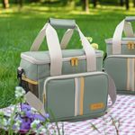 Bolsa-termica-Sugar-Quid-15L-con-asa-regulable-verde-26x28x22-cm