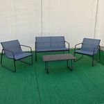 Conjunto-de-jardin-Lazio-2-sofas---2-sillas---mesa-gris-negro