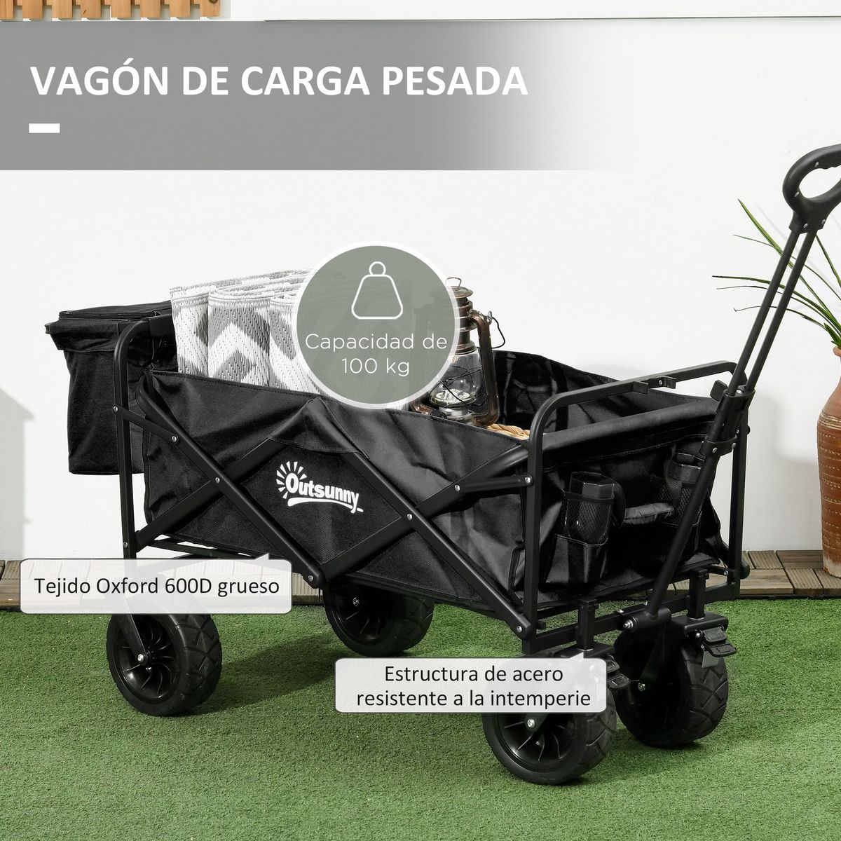 Carro-multifuncional-Ray-Outsunny-100kg-plegable---ajustable---bolsa-termica-negro-77-100x113x57-cm-
