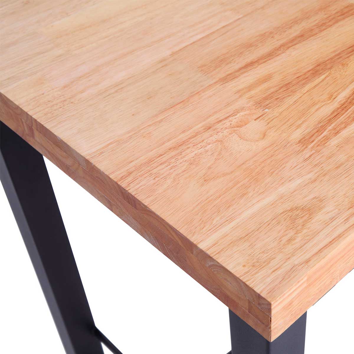 Mesa-alta-de-comedor-Loft-diseño-nordico-roble-Nordish-negro-100x120x70-cm-detalle-tapa