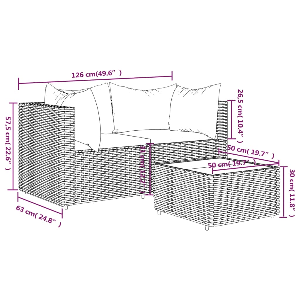 Conjunto-de-jardin-Baru-sofa-modular---mesa-marron-blanco
