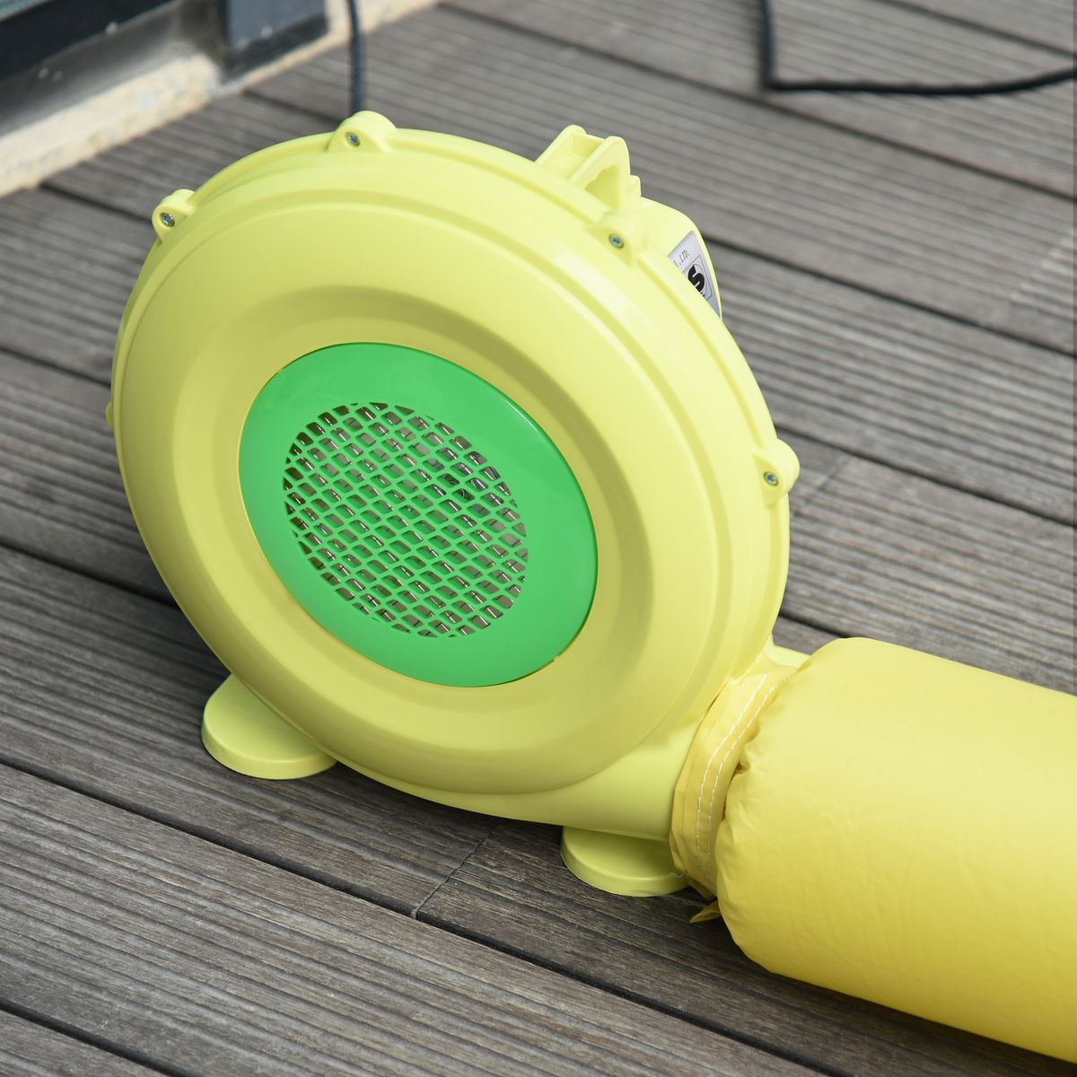 Soplador-para-hinchables-Outsunny-450W-amarillo-verde-335x35x26-cm