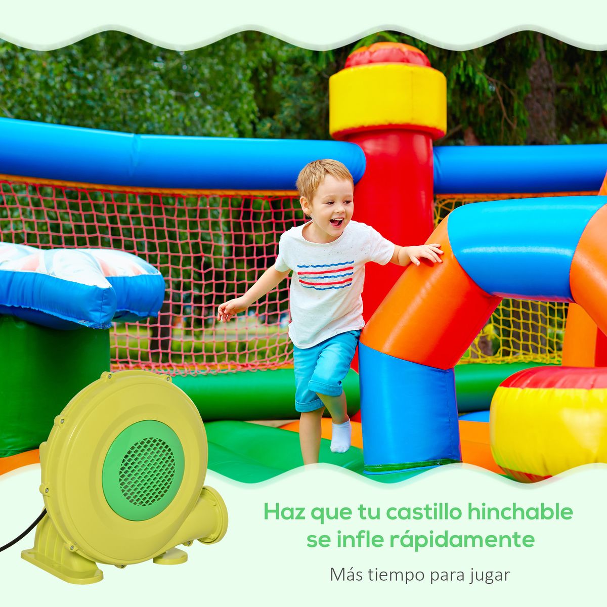 Soplador-para-hinchables-Outsunny-450W-amarillo-verde-335x35x26-cm