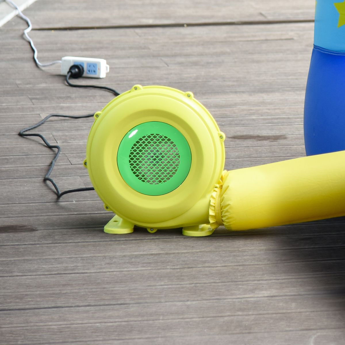 Soplador-para-hinchables-Outsunny-450W-amarillo-verde-335x35x26-cm