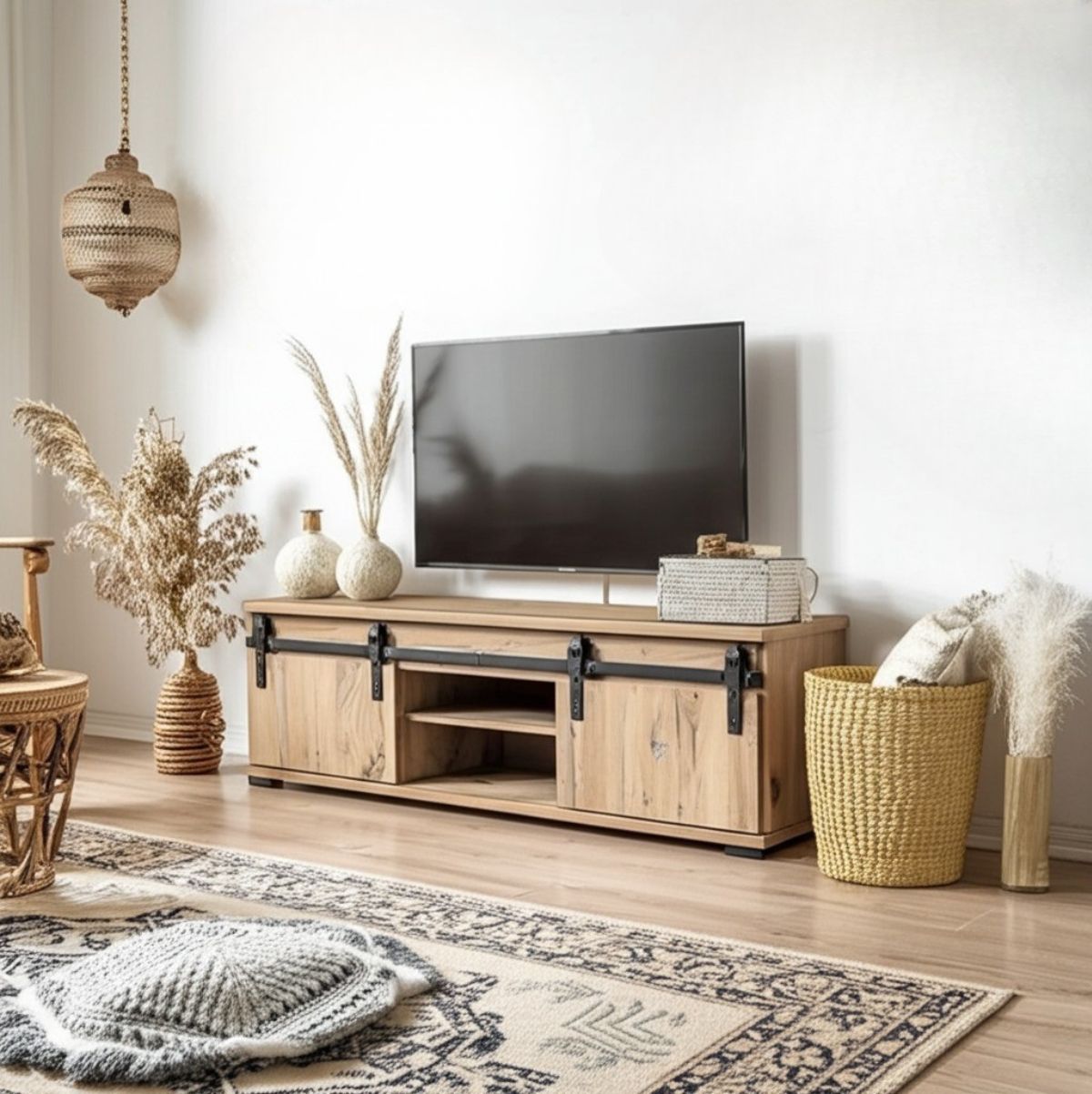 Mueble-de-TV-Manzano-2-puertas-correderas-roble-50x160x40-cm-ambietnada