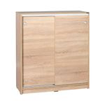 Zapatero Rombo 2 puertas correderas cambria 105x92x38 cm