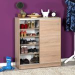 Zapatero Rombo 2 puertas correderas cambria 105x92x38 cm