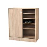 Zapatero Rombo 2 puertas correderas cambria 105x92x38 cm