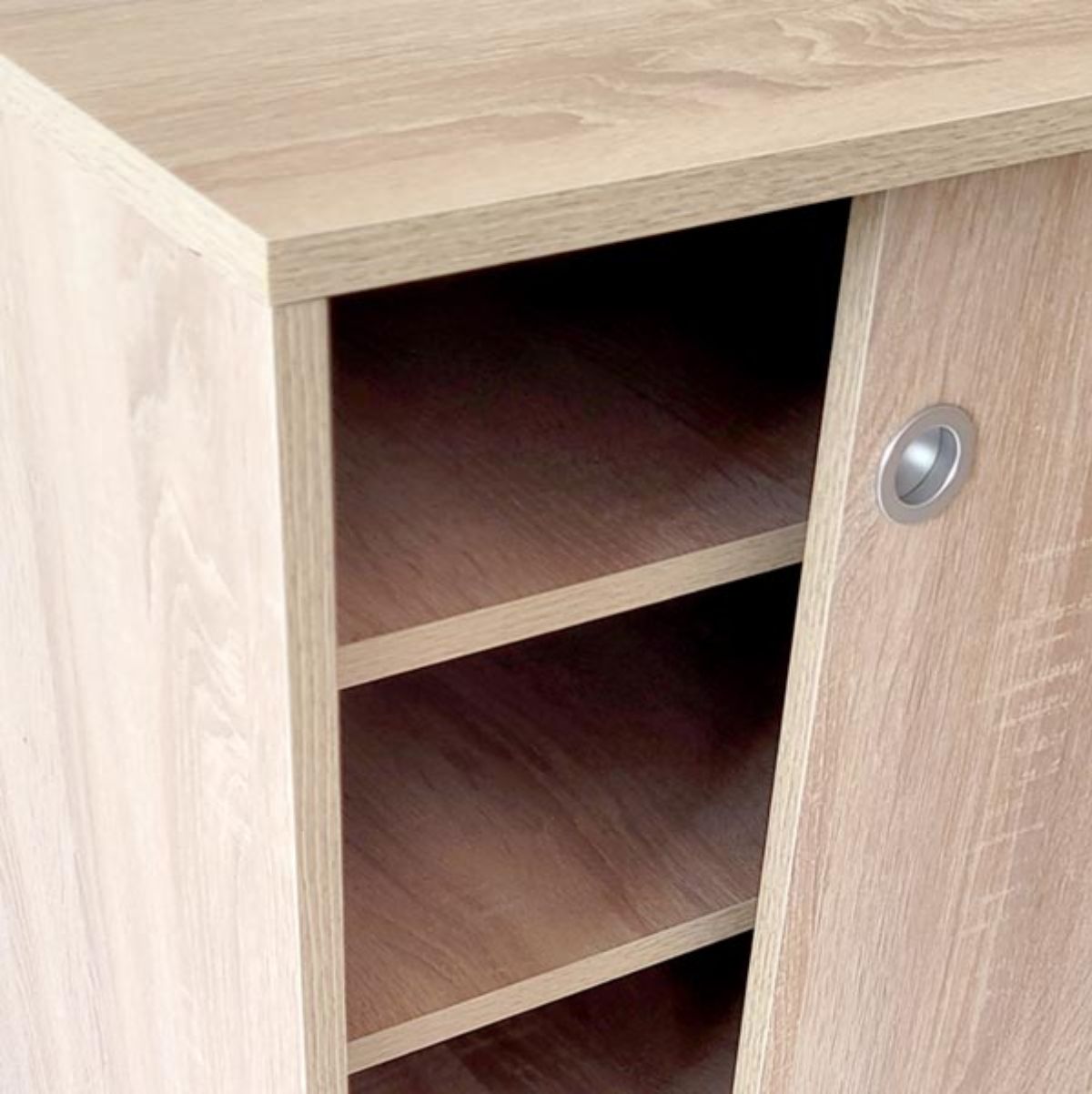 Zapatero Rombo 2 puertas correderas cambria 105x92x38 cm