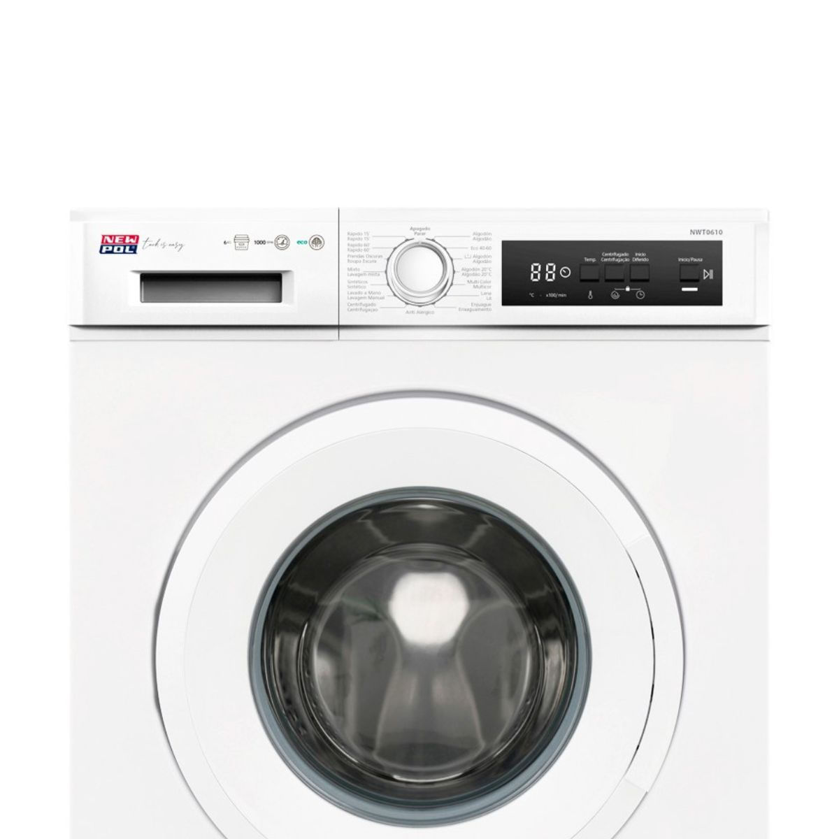 Lavadora-carga-frontal-New-Pol-NWTA1610-6kg-1000-rpm-15-programas-D-blanco-60-cm-