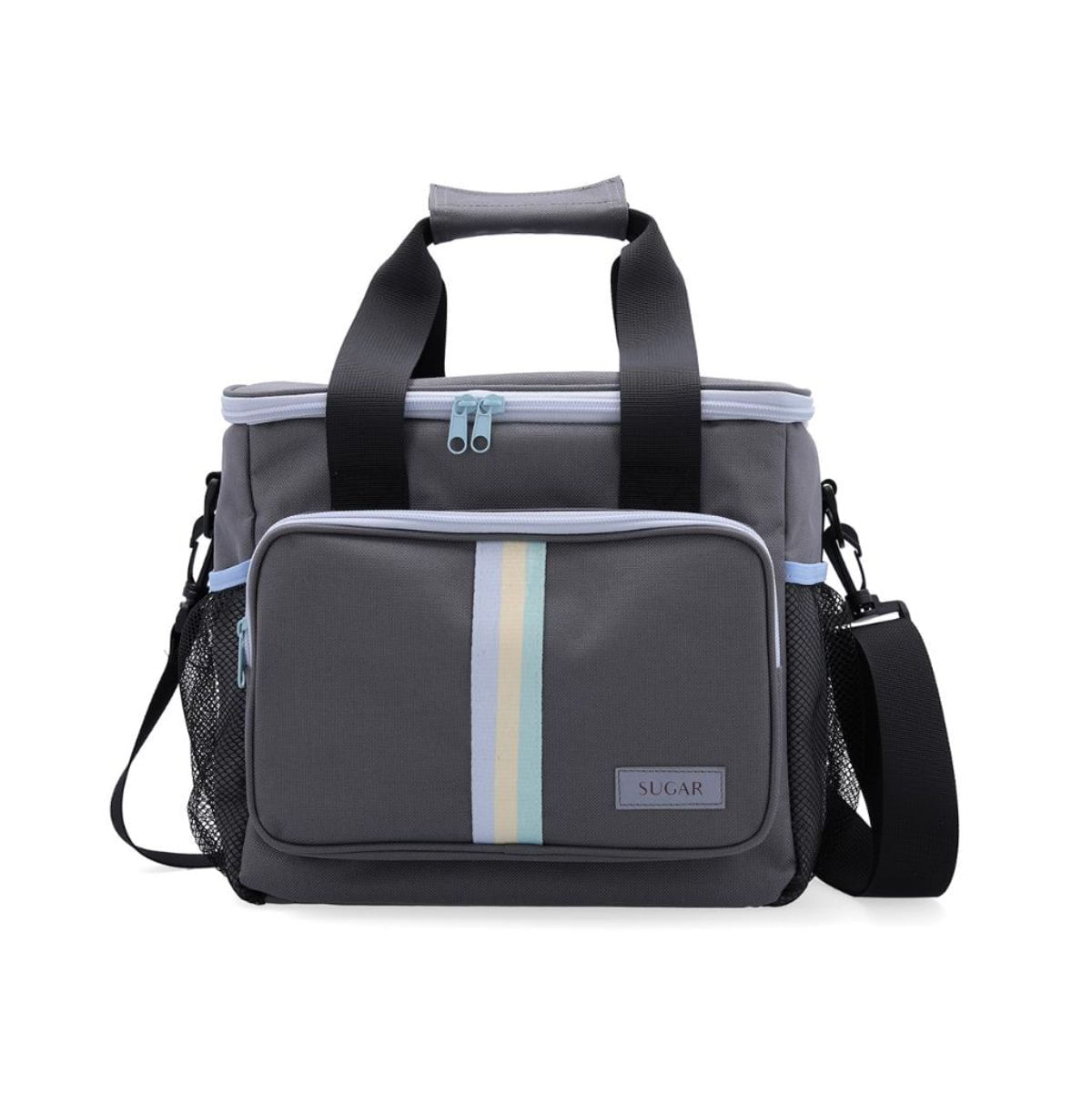 Bolsa-termica-Sugar-Quid-22L-con-asa-regulable-gris-33x28x24-cm-fondo-blanco