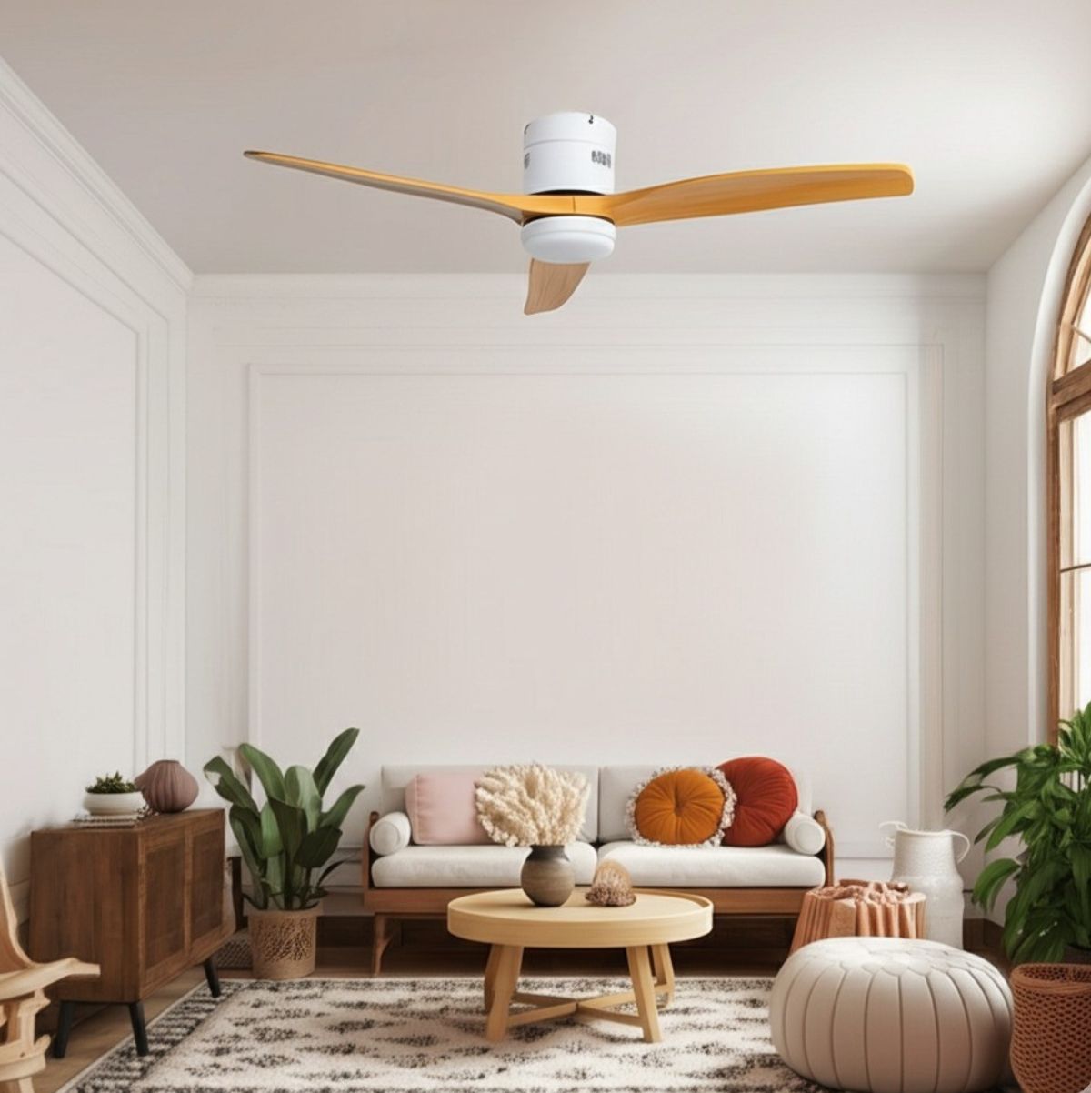 Ventilador-de-techo-Riviera-35W-3-aspas-mando-a-distancia-natural-blanco-Ø132-cm