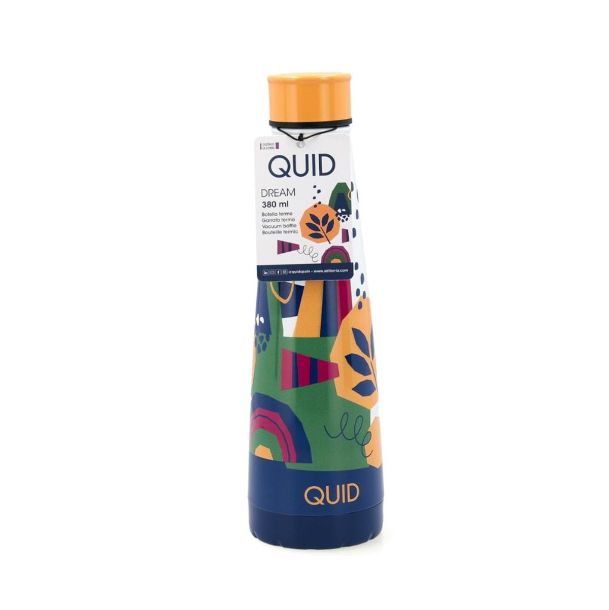 Botella-termica-Dream-Quid-tapon-antifugas-multicolor-380-ml
